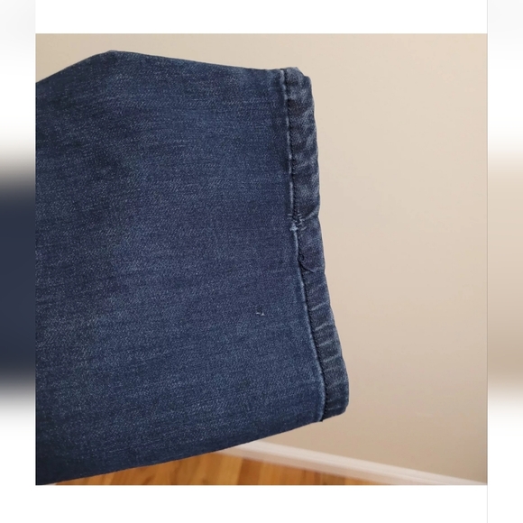 Terra & Sky Jeans, Women's 26 W PETITE Blue stretch Denim Straight leg High Rise - Picture 9 of 12